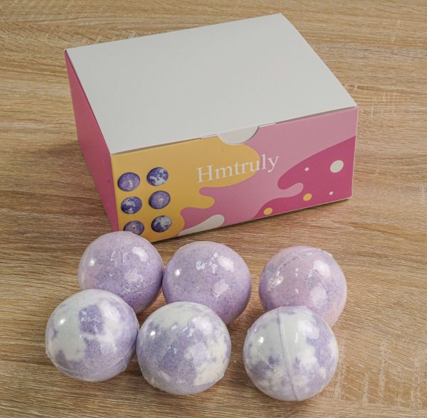 Hmtruly Mixed Color Bath Salt Ball Bathtub Fragrance Bubble Essential Oil Bath Ball Bath Ball Bath Ball - Image 2