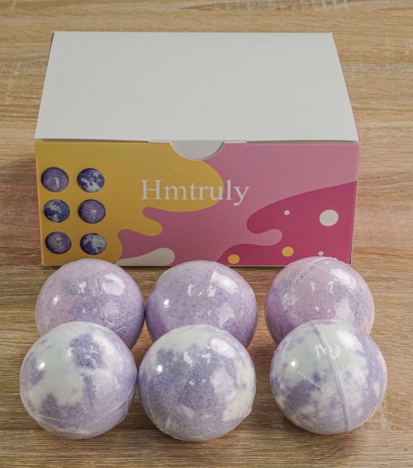 Hmtruly Mixed Color Bath Salt Ball Bathtub Fragrance Bubble Essential Oil Bath Ball Bath Ball Bath Ball